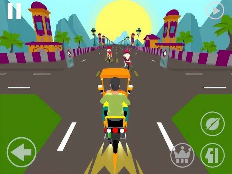 Rickshaw Blaze Run Gameplay